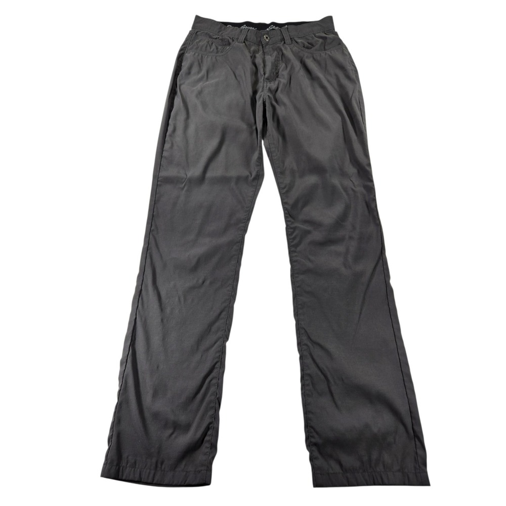 Eddie Bauer Mens 34x34 Horizon Guide Chino Pants Gray Nylon Stretch